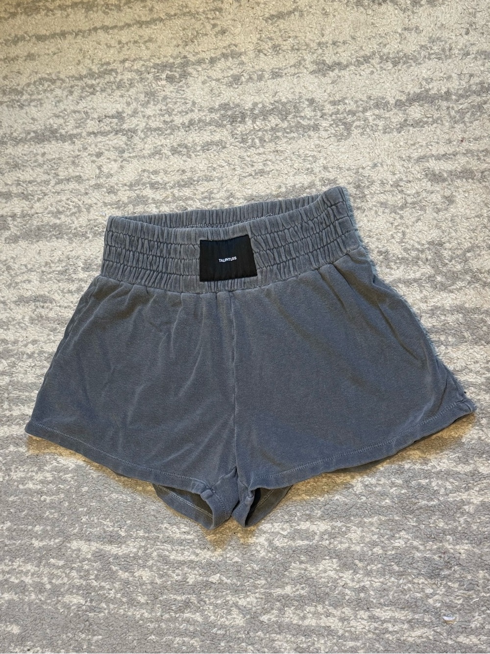 TALENTLESS Charcoal Gray Elastic-Waist Athletic Shorts